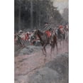 thumbnail image 2 of Howard Pyle 11x14 Gold Ornate Wood Frame and Double Matted Museum Art Print Titled - Washington's Retreat from Great Meadows (ca. 1890-1896), 2 of 4
