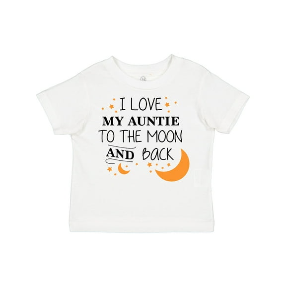 Inktastic I Love My Auntie to the Moon and Back Boys or Girls Toddler T-Shirt