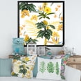 thumbnail image 3 of Designart 'Pattern Of Beautiful Yellow Flowers ' Modern Framed Art Print, 3 of 4