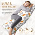Bingfone Body Pillow Cover Long Pillow Case with Zipper Decorative