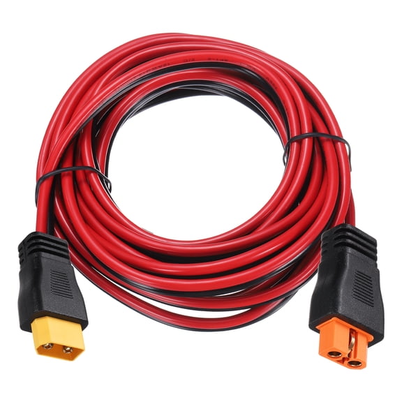 Uxcell 600VDC XT60 Extension Cable, 10AWG 10FT XT60i Female to XT60 Male Connector Cable for RC Battery Portable Power Station Solar Panel FPV Drone