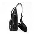 thumbnail image 2 of Mochila Bluelander de Cuero Negro Bluelander Mochila Cruzada, 2 of 4