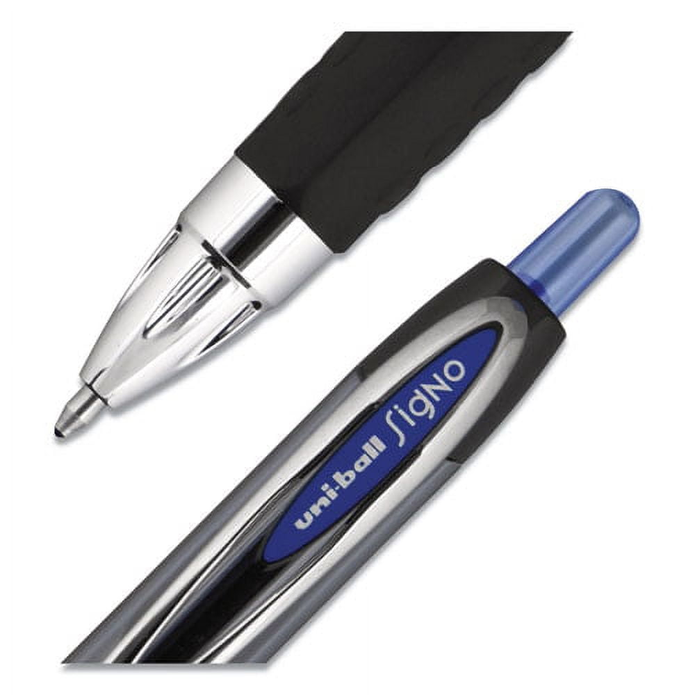 Signo 207 Gel Pen, Retractable, Bold 1 Mm, Blue Ink, Black/blue Barrel, Dozen | Bundle of 2 Dozen