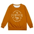 thumbnail image 3 of Kiijoy Toddler Girls Fall Sweatshirt Pumpkin Letter Crew Neck Pullover Top, Sizes 3-4, 3 of 3