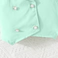 thumbnail image 5 of KAUOD Girls Summer Suit Outfits 2 Piece Sleeveless Double Breasted Jacket and Pleated Pants Set Loose Trendy Clothe, 5 of 7