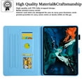 thumbnail image 1 of Dteck Case for iPad Pro 11-in. (M4) 2024 Release,Magnetic Leather Pattern Card Slots Wallet Smart Case Shockrpoof Rubber Kickstand Cover for iPad Pro 11" 2024,Blue Marble, 1 of 7