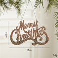 thumbnail image 2 of GQDIN Christmas Hanging Decorations -Gingerbread Ornaments for Christmas Tree,Glitter Plastic Christmas Hanging Craft Ornaments for Holiday Wreath Home Door Wall Art Decorations (Champagne), 2 of 9