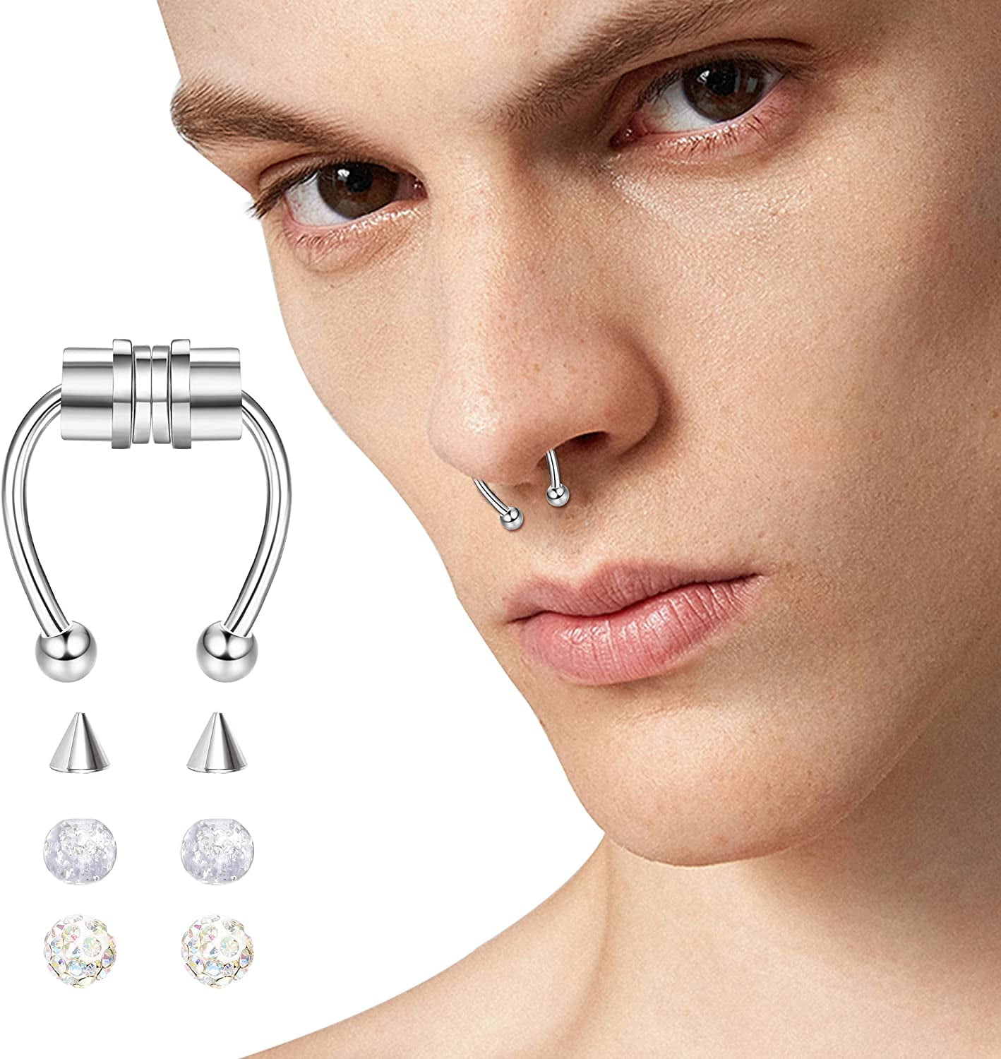 ZEVAR I Indian Polki Nose Ring/ Nath/ Nathni With Chain – Zevar