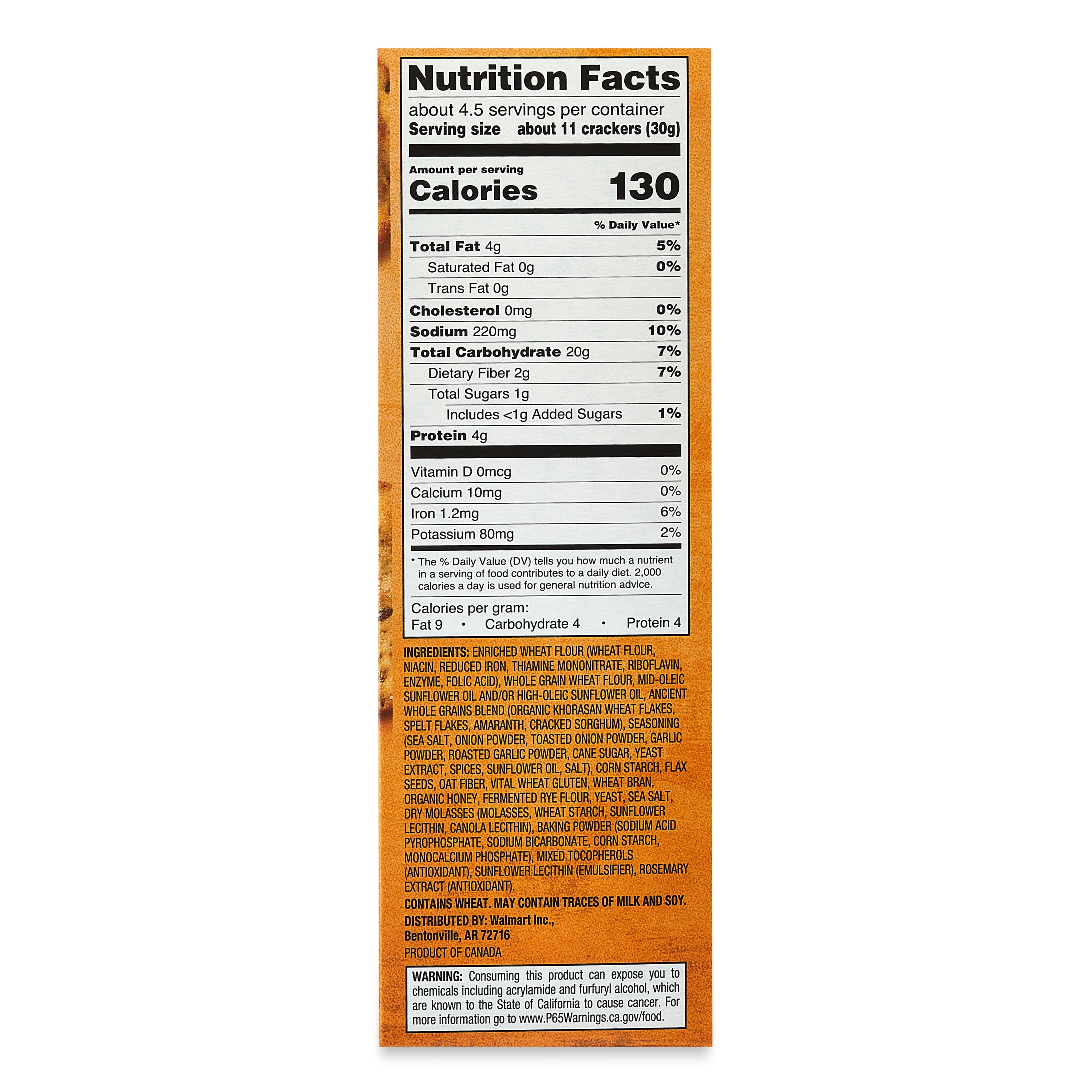 Great Value Everything Pita Crackers, 5 oz