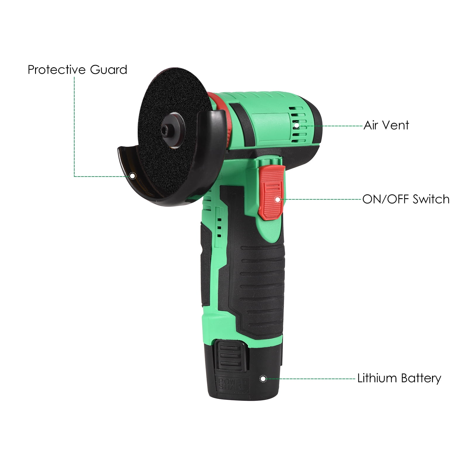Meuleuse d'angle 125 mm 20 V Skil 3930CB brushless (sans batterie ni chargeur) | Meuleuses
