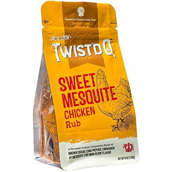 Twist'd Q - FEV6 Sweet Mesquite Chicken Rub - American Royal - Caveman Cuisine
