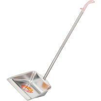 BESTOYARD Removable Handle Dustpan Stainless Steel Garbage Shovel for Convenient Home Cleaning