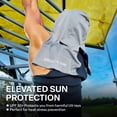 thumbnail image 4 of Cold Factor Instant Cooling Hoodie - Gray, One Size – Lightweight, UPF 50+ Sun Protection, Sweat-Wicking for Running, Hiking & Outdoor Sports, 4 of 8