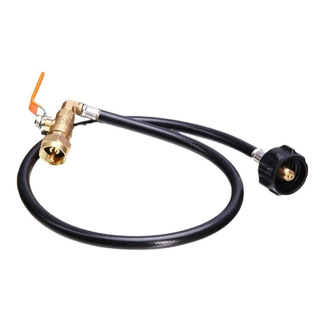 Manguera adaptadora de recarga de propano, manguera de Gas de 1 x 20, rosca de cilindro desechable hembra, manguera de goma, manguera de recarga para