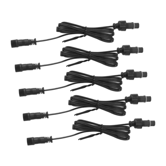 LED Deck Light Extension Cable 2-Pin Waterproof Outdoor Lighting Extension Cord for Deck Lights – 5 Pack, 3.3ft Each