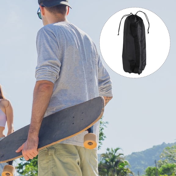 MOKKHNB 2-Pack Carrying Case with Shock Absorption for Skateboard Storage, Black