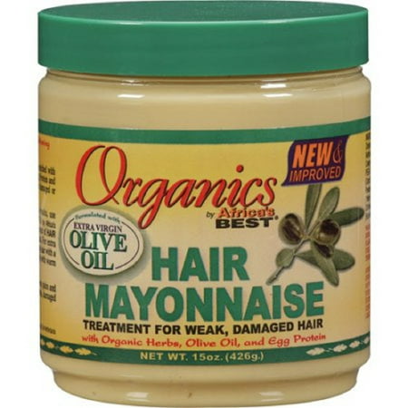 Africas Best Orig Hair Mayonnaise 15 Ounce Jar (443ml), Organic Conditioning Relaxer System for new growth. By Organic Root