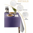thumbnail image 2 of Purple Grey Ombre Table Cloth, Waterproof Tablecloth for Square Tables, Farmhouse Gradient Minimalist Reusable Washable Fabric Table Cover for Restaurant Kitchen Dining Tables 60"x60", 2 of 9