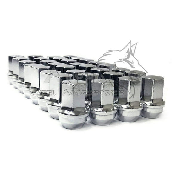 32 Chrome Factory Style Lug Nuts 14x1.5 For 2012-Newer Ram 2500 3500 Heavy Duty