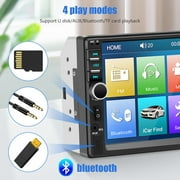 Double Din Car Stereo with HD Rear Camera,Kepeak 7 inch Touchscreen, Bluetooth, AM/FM Radio Receiver