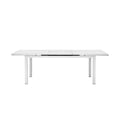 thumbnail image 3 of Pangea Home Miami 30x95" Modern Aluminum Extension Table in White Finish, 3 of 3