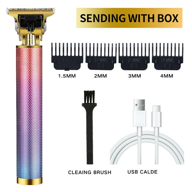 Tondeuse à Cheveux Professionnelle Rasoir Tondeuse Machine Sans Fil Barbe Électrique Hommes