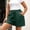Green, variant on DuoJiaJ Athletic Shorts For Running Yoga Workouts High Waist Loose Fit Comfort Stretch Fabric With Drawcord Elastic Waistband Pockets Women Workout Shorts Brown L