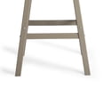 thumbnail image 6 of WestinTrends Malibu HDPE Outdoor Patio 29" Bar Stool Saddle Seat, Weathered Wood, 6 of 15