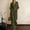Green, variant on Women Jumpsuits for Elegant V Neck Long Sleeve Casual for Work Wide Leg Pants with Pockets Belt, Wedding Guest Wide Leg Sleeves Jumpsuits(Brown,XXL)