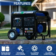 DuroMax XP13000EH 13,000 Watt Portable Dual Fuel Gas Propane Generator