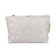thumbnail image 1 of Bolsas de maquillaje de moda con estampado floral, 1 pieza, para vacaciones, grandes, azul claro y rosa, de poliéster, 1 of 5