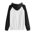 thumbnail image 3 of Timegard Sweatshirts for Women Long Sleeve Hoodies Pullover Fall Color Block Loose Tops with Pockets, 3 of 4