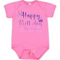 thumbnail image 3 of Inktastic Purple Happy Birthday Mommy Boys or Girls Baby Bodysuit, 3 of 5
