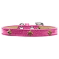 thumbnail image 1 of Bronze Fleur de Lis Widget Chien Collier Rose Crème Glacée Taille 10, 1 of 1