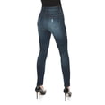 thumbnail image 3 of MeMoi Distressed Bamboo Blend Denim Jeggings - Womens - Female, 3 of 10