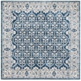 thumbnail image 2 of SAFAVIEH Brentwood Pompeii Geometric Area Rug, Navy/Light Gray, 5' x 5' Square, 2 of 9