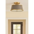 thumbnail image 5 of 4893LDB Hinkley Lighting Clarke - 24W 2 LED Medium Semi-Flush Mount-9.5 Inches Tall and 15 Inches Wide-Lacquered Dark Brass/Dark Matte Grey Finish, 5 of 10