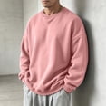 thumbnail image 5 of LIaqionyy Big and Tall Sweatshirt for Mens Casual Crew Neck Pullover Sweat Shirts Long Sleeve Solid Color Shirt, 5 of 7