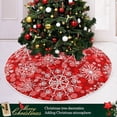thumbnail image 6 of FMSHPON Christmas Snowflake Xmas Christmas Tree Skirt Stand Mat for Holiday Party Decoration Indoor Outdoor 36 inches, 6 of 6