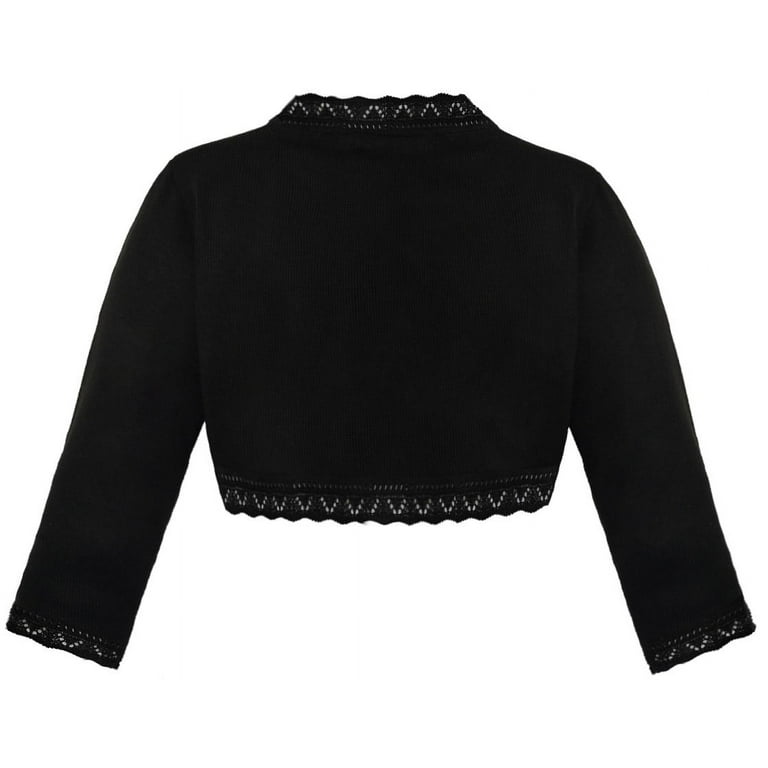 Lilax Baby Girls' Bolero Cardigan Knit Long Sleeve Button