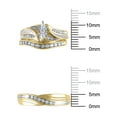thumbnail image 5 of 1/4 Ct His & Hers Forever Bride Diamond Trio Set of Bridal Ring & Mens Wedding Band 10K Yellow Gold, 5 of 5