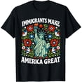 thumbnail image 2 of 100% Cotton Unisex Immigrants Make America Great T-Shirt, 2 of 5