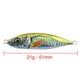 thumbnail image 5 of FLhrweasw Señuelos Pesca Simulación Metal 51 Mm 21 G Anzuelos Anzuelos Cebo Duro Artificial (A), 5 of 8