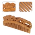 thumbnail image 2 of Miangastore Hair Styling Comb Hair Detangling Comb Chocolate Natural Wood 1PC 5.9X2.4X0.4In, 2 of 8