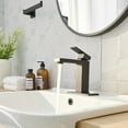 thumbnail image 3 of Single Hole Single-Handle Bathroom Faucet in Matte Black, 3 of 15