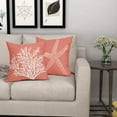 thumbnail image 4 of Coastal Coral Throw Pillow Covers 18x18 Inch Set of 2 Starfish Beach Nautical Pillow Covers Summer Farmhouse Pillowscase Linen Square Cushion Covers for Sofa Couch Bedroom Living Room Home Decoration, 4 of 6