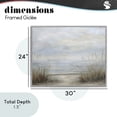thumbnail image 4 of Stupell Industries Coastal Silent Beach with Seaside Dunes Gray Framed Giclee Art, 30 x 24, by Petals Prints Design, 4 of 8