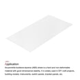 thumbnail image 3 of Uxcell Hoja de Plástico ABS 24"x12"x0.02" Hojas de Estireno ABS para Construcción de Modelos Manualidades Panel Blanco, 3 of 6