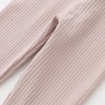 thumbnail image 3 of Odeerbi 2-9 Years Toddler Girls Cotton Leggings Stretchy Tights Compression Pants Solid Color Bow Middle Waist Wide Leg Pantyhose, 3 of 6
