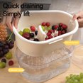 thumbnail image 3 of Shengyu ABS Circular Drain Basket Quick Draining At Multiple Angles Just Gently Lift Vegetable Washing pink, 3 of 6